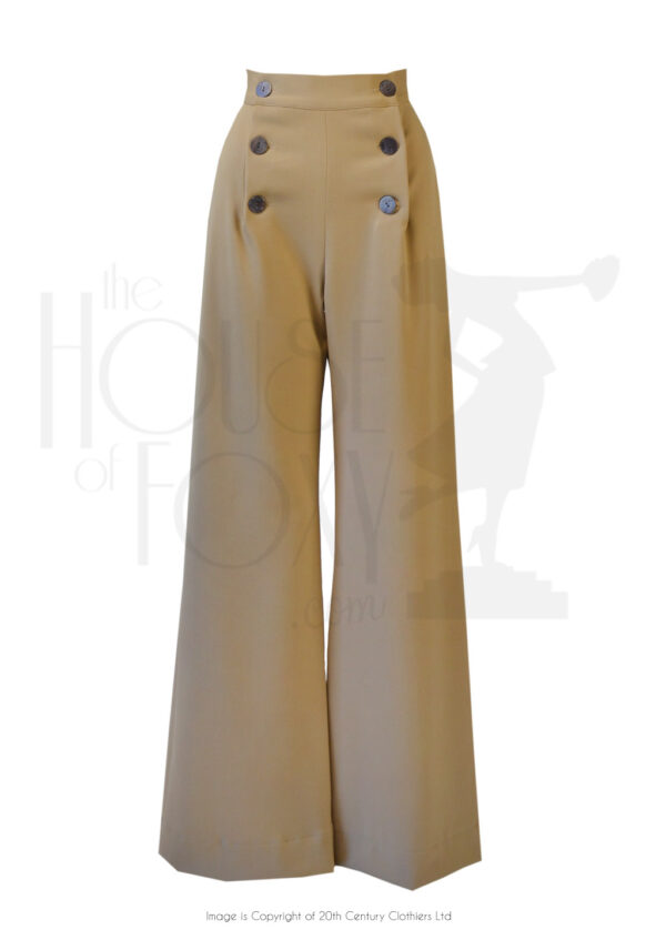 30s sailor pants beige