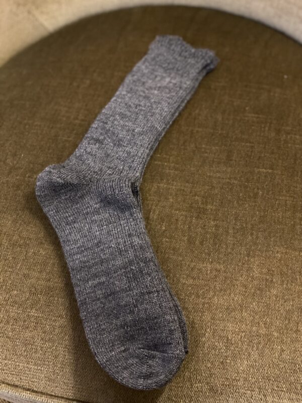 grijze alpaca sokken