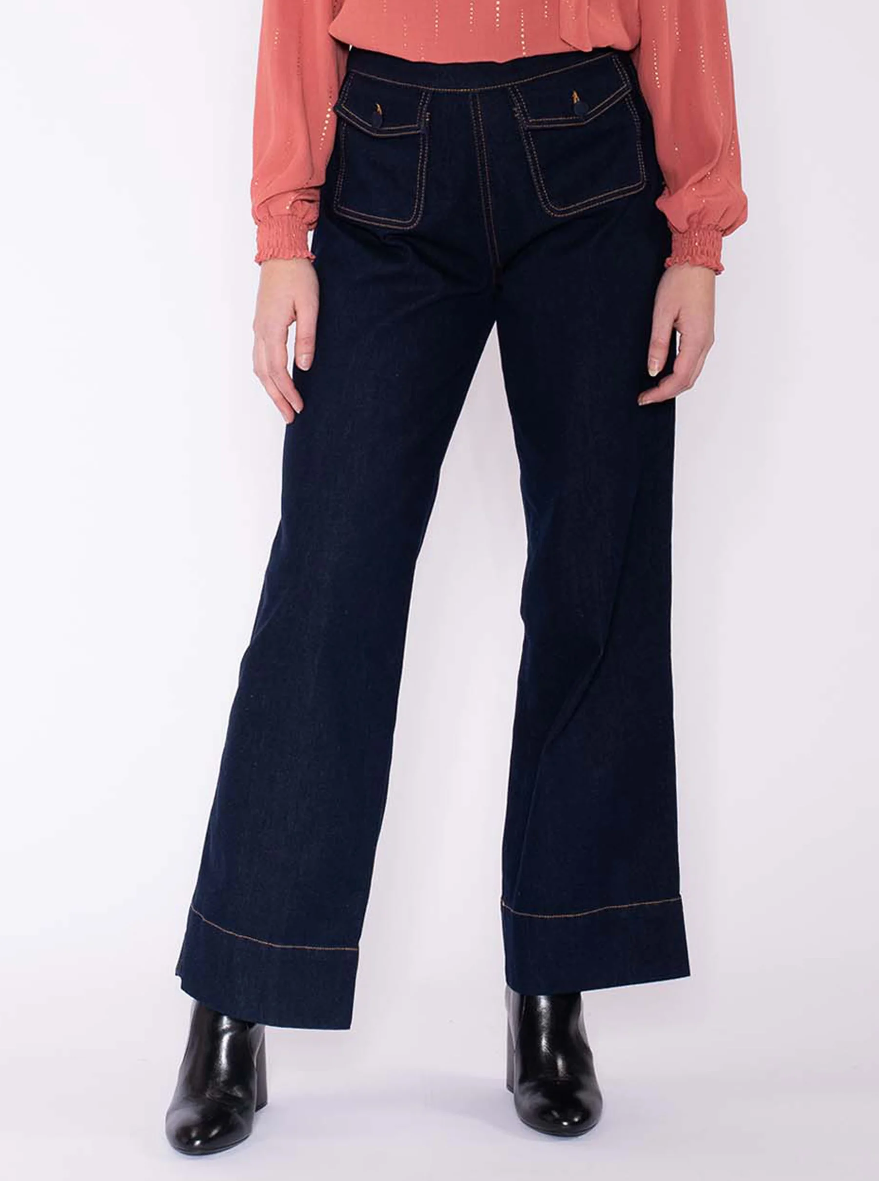 hoge taille jeans