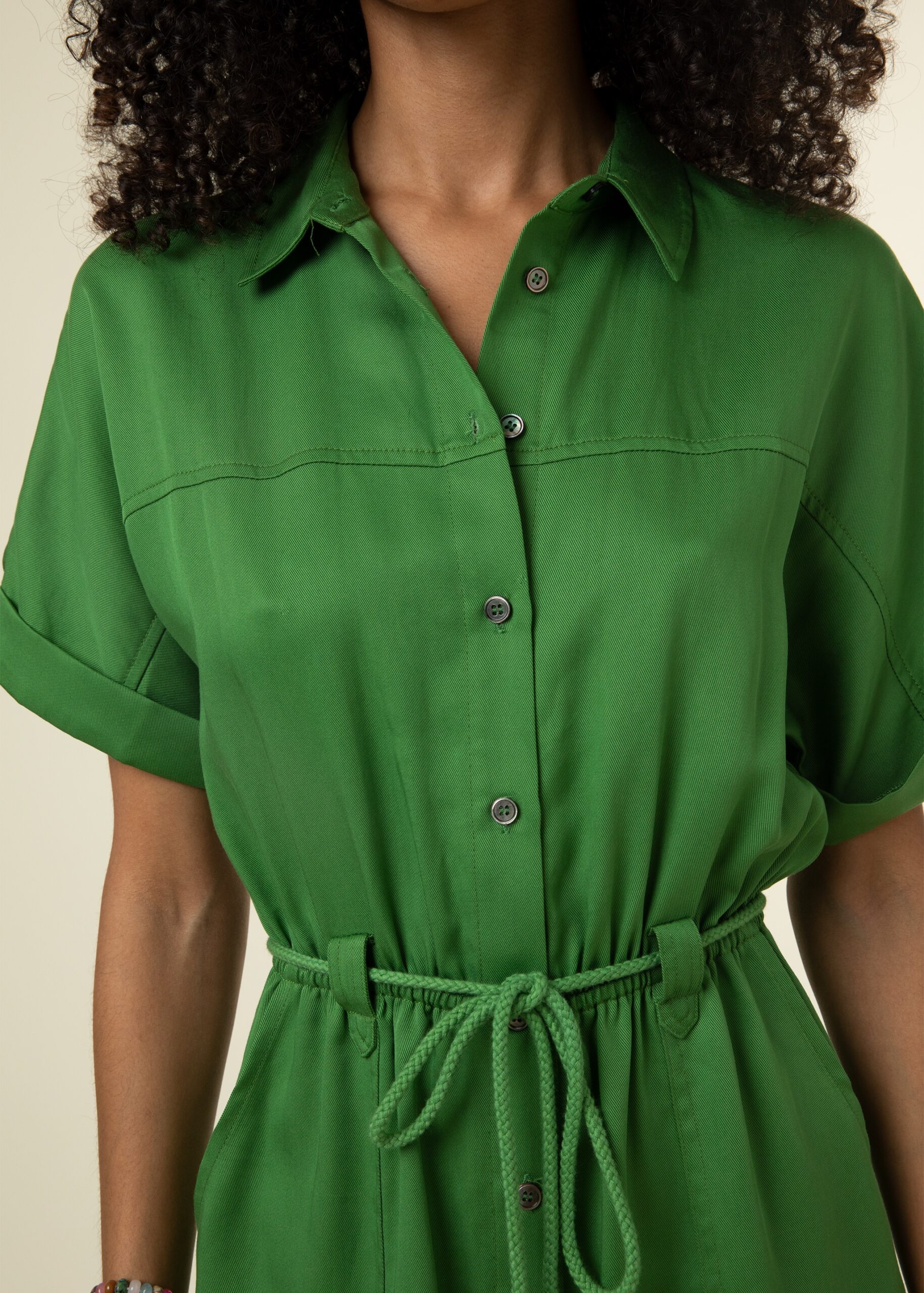 groene playsuit Lily