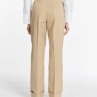 gabardine praline pantalon