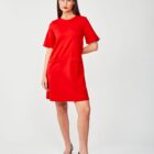 leah dress red
