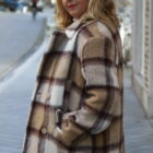 megeve plaid coat